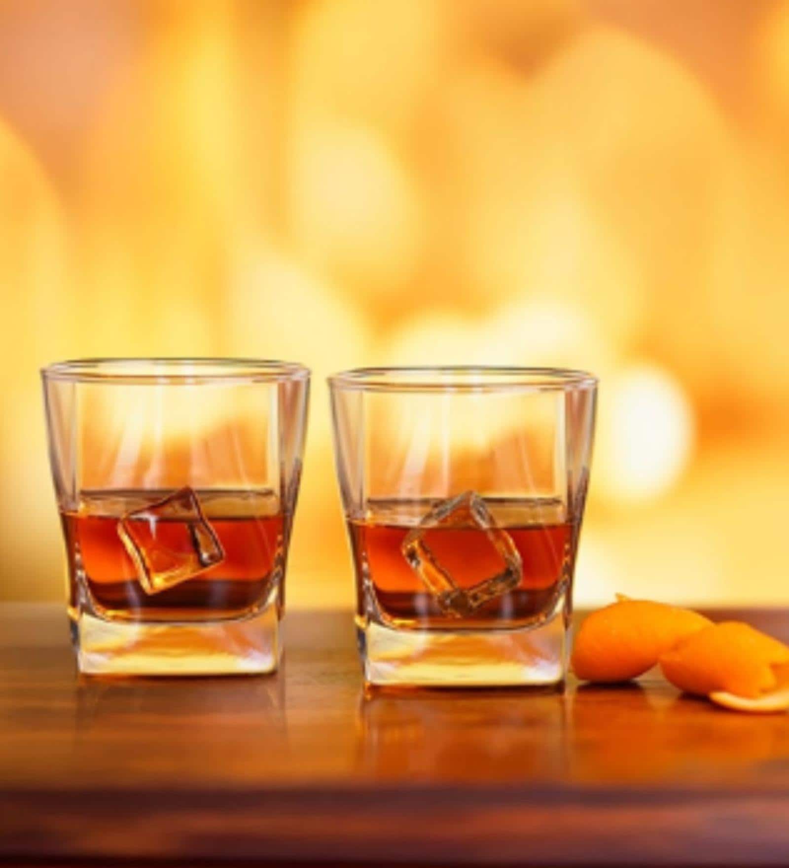 Yera Prima Oak Water, Juice, Cocktail Glasse Premium Stylish Old Fashion Rocks Tumblers Lead-Free Whiskey Glasses for Scotch Bourbon Cognac Brandy Cocktail Whiskey | Set of 6 | 295 ML | Transparent