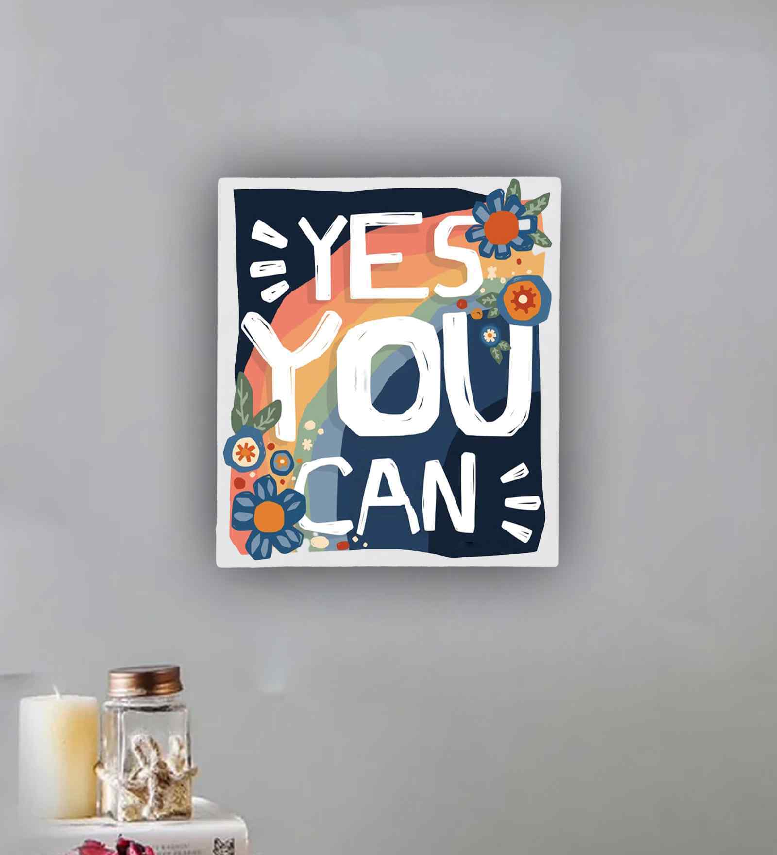 Yes You Can Marble Wall Art Yes You Can Marble Wall Art