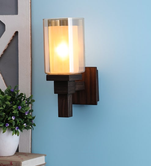 Brown Glass Wall Sconces