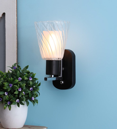 Black Glass Wall Sconces