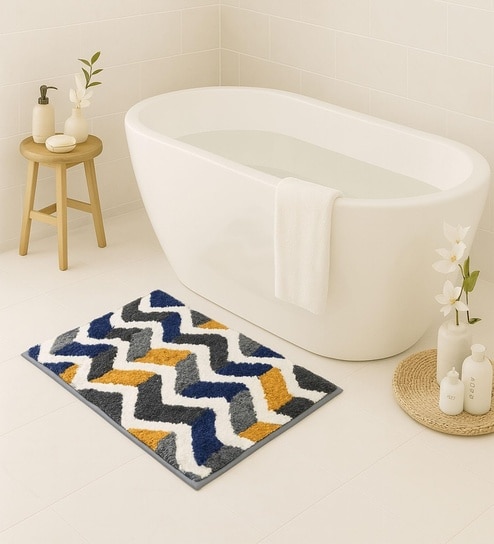 Yellow Microfiber 16x24 Inches Super Soft Bath Mat