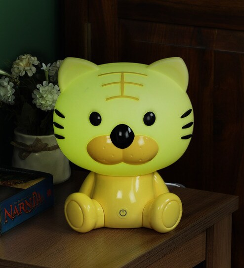 Yellow Plastic Cute Table Lamp By Zahab