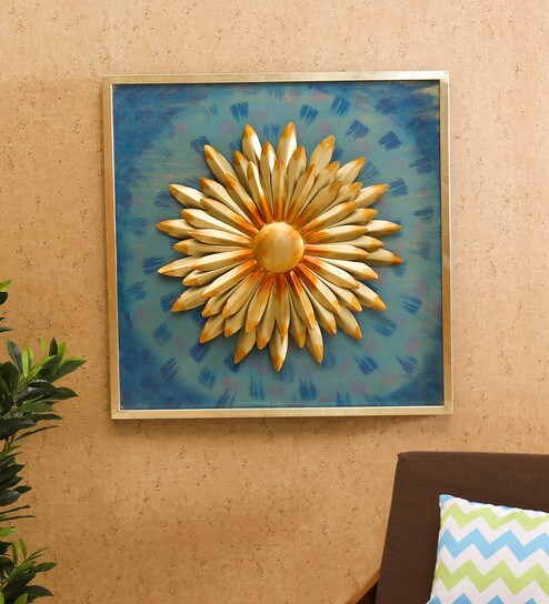 Buy Gold Iron Orchid Flower Wall Decor By Vedas Online Floral