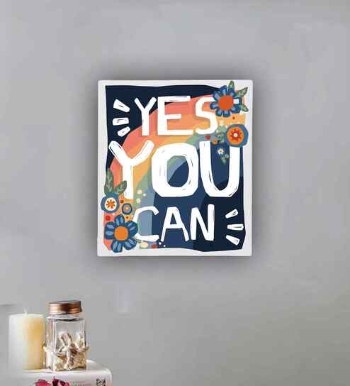 Yes You Can Marble Wall Art