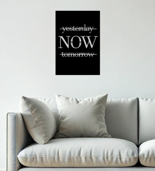 Yesterday Now Tomorrow Metal Art Wall Decor