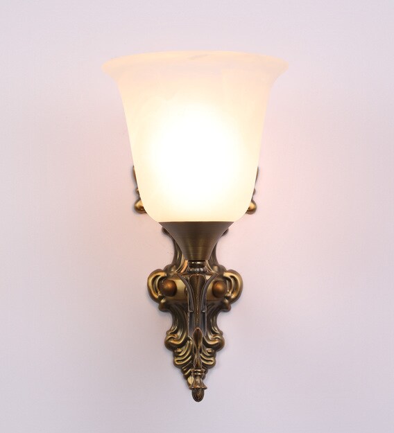 Buy Yellow Glass Wall Sconces by Eliante by Jainsons Lights Online