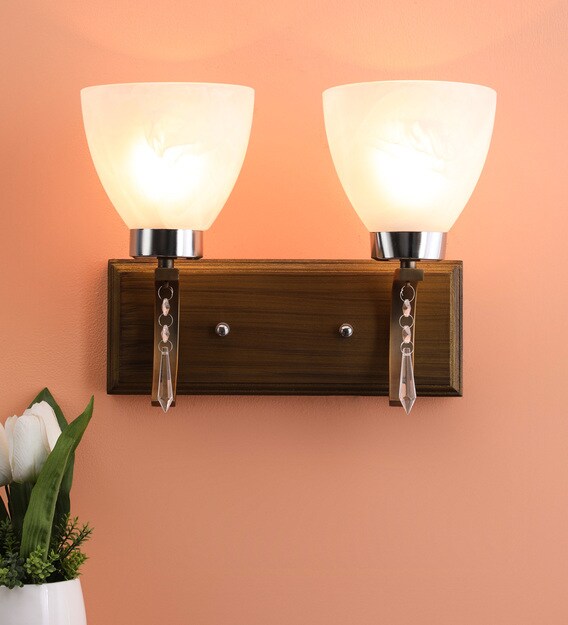 Buy Yellow Glass Wall Sconces by Eliante by Jainsons Lights Online