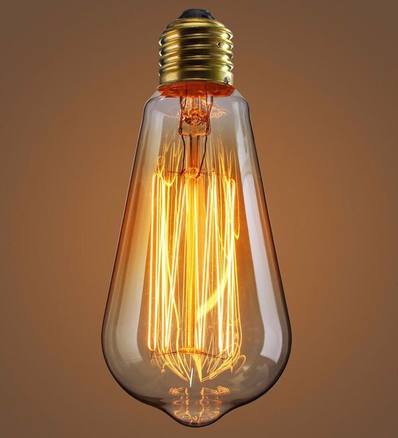 Buy Yellow Tungsten ST64 Filament Bulb by Homesake Online Filament