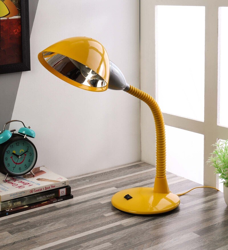 yellow study lamp