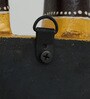 Yellow & Black Handcrafted Cow Sclupture Mango Wood Wall Mask