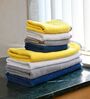 Multicolor Cotton Solid 500 GSM 8 PcsTowels
