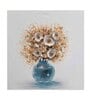 Yellow & Blue 3D Embossed Floral Original Handmade On Canvas Painting