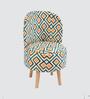 Yellow & Blue Tartan Textured Chair & Stool