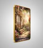 Yellow & Gold Abstract Rectangular Wall Art 12 x 18 Inch