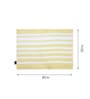 Yellow Traditional Polyester 80x50 Inches AntiSkid Bath Mat