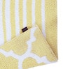 Yellow Traditional Polyester 80x50 Inches AntiSkid Bath Mat