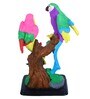 Yellow & Purple Colorful Parrot Polyresin Figurine