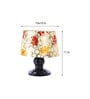 Multicolor Shade Table Lamp With Metal Base