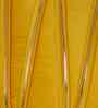 Yellow Velvet Striped 16X16 Inches Cushion Covers (Pack of 2)
