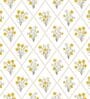 Yellow Floral 210 TC Microfiber Queen Sized Bed Sheets with 2 Pillow Covers