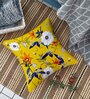 Yellow Floral 24x24 inches Cushion Covers (Pack of 2)