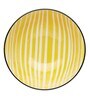 Morrocon Style 300ml Yellow & White Stoneware Dinner Bowl