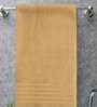 Yellow Solid 600 GSM Cotton Bath Towel