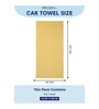Yellow 100% Cotton 340 Gsm Car Towel