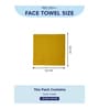 Yellow 100% Cotton 400 Gsm Face Towel 4 Pc