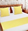 100% Cotton Bed Runner with 2 Cushion Covers