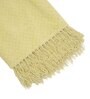 Yellow 100% Cotton Solid 70x51 Inches Sofa Throw