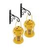 Bling (Set Of 2) Yellow Metal Wall Tea Light Holders