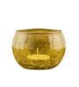 Yellow Glass Fizz Votive & Tea Light Holders (Pack Of 2)