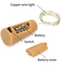 Yellow 2 Meters Bottle Lights with Cork Battery Operated 20 LED Fairy Mini String Lights (Pack of 2)