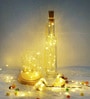 Yellow 2 Meters Bottle Lights with Cork Battery Operated 20 LED Fairy Mini String Lights (Pack of 2)