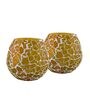 Yellow Glass Flinchum Table Tea Light Holders & Votives (Pack Of 2)