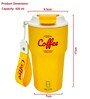 Yellow 420ml Stainless Steel Double Vacuum Insulated Leak Proof Coffee Tumbler with Lid