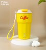 Yellow 420ml Stainless Steel Double Vacuum Insulated Leak Proof Coffee Tumbler with Lid