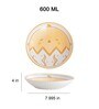 Yellow 600Ml Ceramic Kid Plate