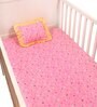 Yellow Crib Sheets 300 TC Cotton  Bedsheet