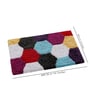 Multicolor Geometric Cotton 24x16 Inches AntiSkid Door Mat (1Pc)