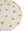 Yellow Abstract Cotton 3 Ft X 3 Ft Hand Tufted Dhurrie