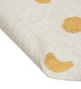 Yellow Abstract Cotton 3 Ft X 3 Ft Hand Tufted Dhurrie