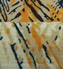 Yellow Abstract Polyester 5 ft x 2 ft Machine Made Runner