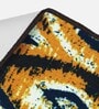 Yellow Abstract Polyester 5 ft x 2 ft Machine Made Runner