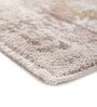 Yellow Abstract Polyester 5 ft X 7 ft Machine Made Carpet