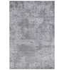 Grey Abstract Polypropylene 6 ft x 9 ft Machine Made Carpet