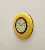 Yellow Analog Traditional Wall Clock
