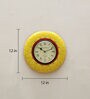 Yellow Analog Traditional Wall Clock