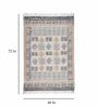 Multicolor Cotton 4 ft X 6 ft Hand Woven Dhurrie